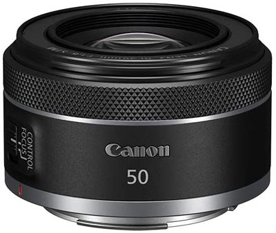 Fat prime lens for Canon R cameras. 
Canon RF 50mm F1.8 STM