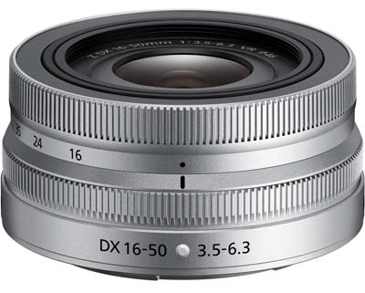 Silver Nikon Z DX 16-50mm F3.5-6.3 VR 