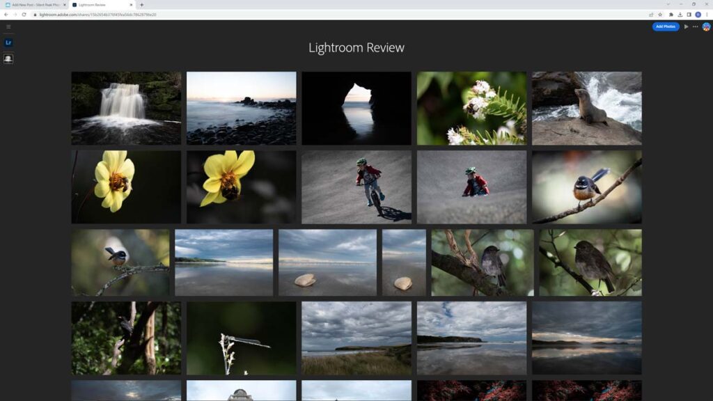 Browsing my Lightroom catalog via web browser