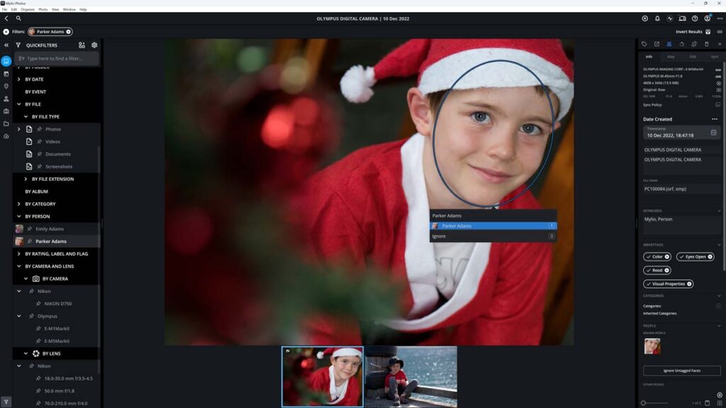 Face Recognition in Mylio Photos