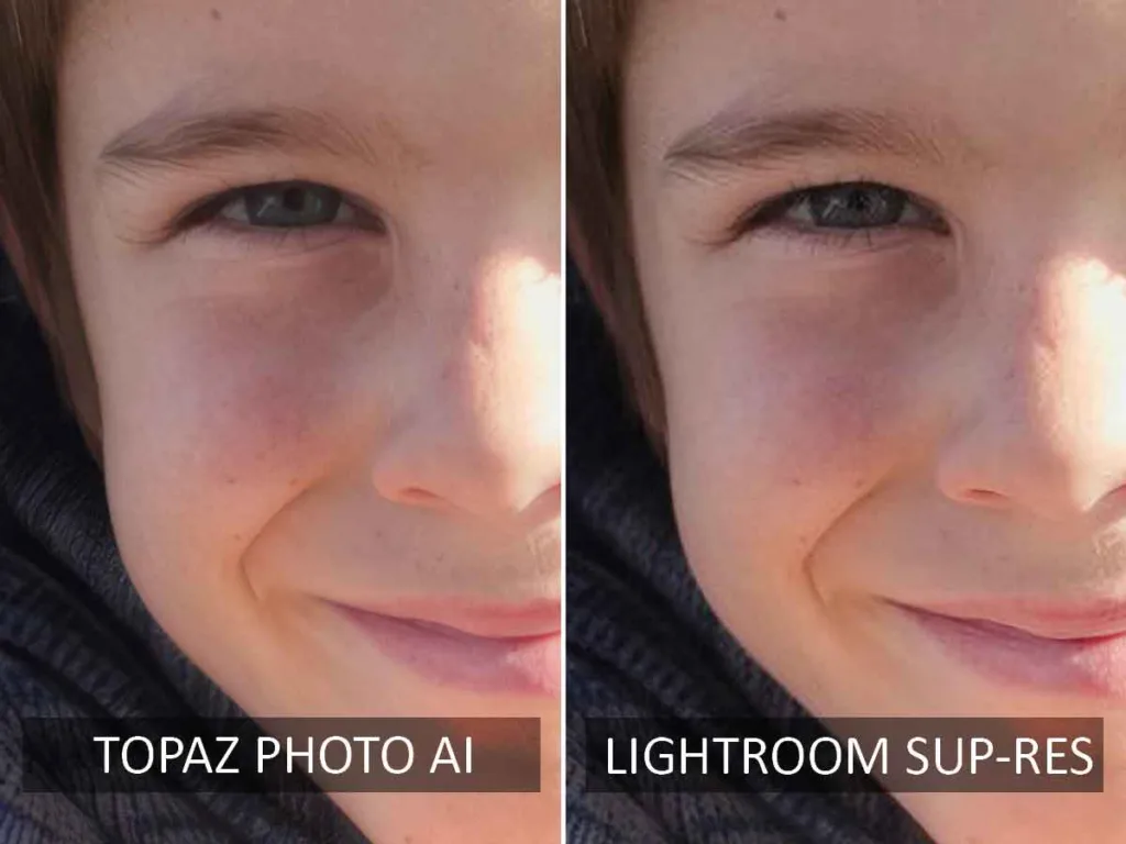 lightroom vs topaz photo ai upscaling test