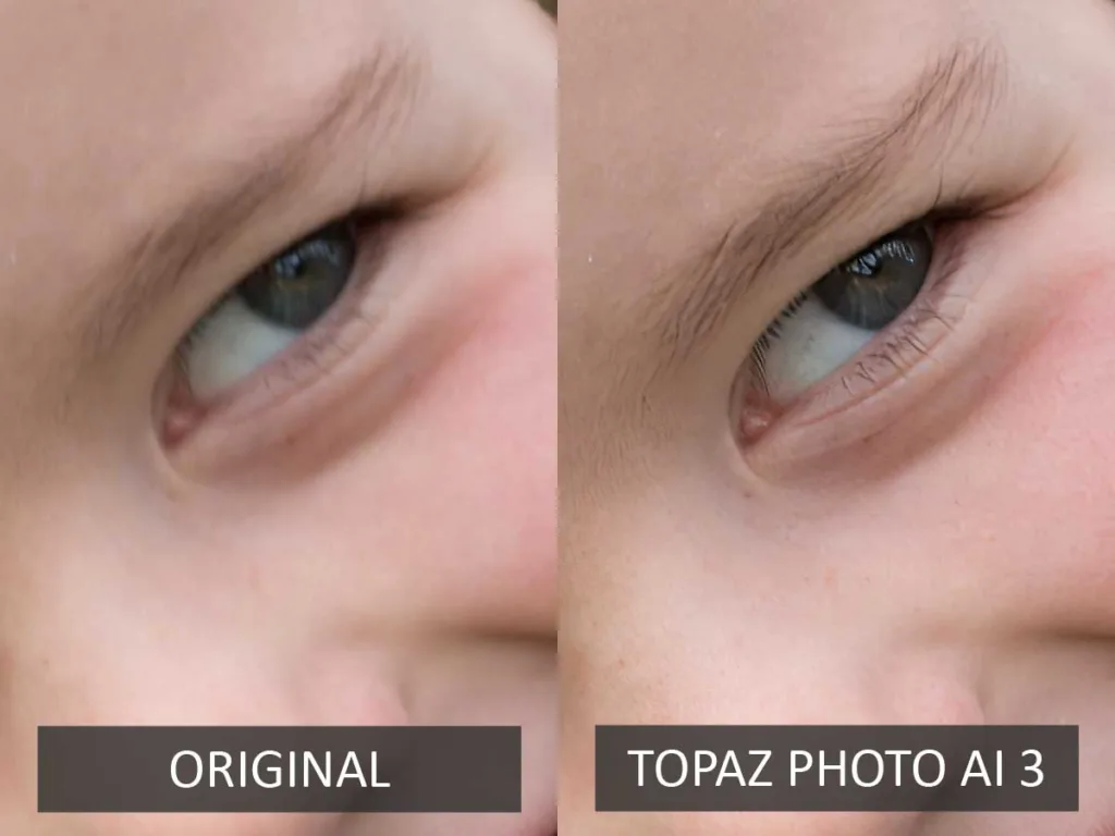 Topaz Photo AI portrait sharpening test
