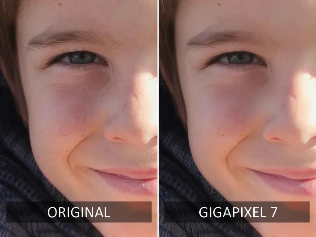 Gigapixel is the best upscaler for enlarging portraits