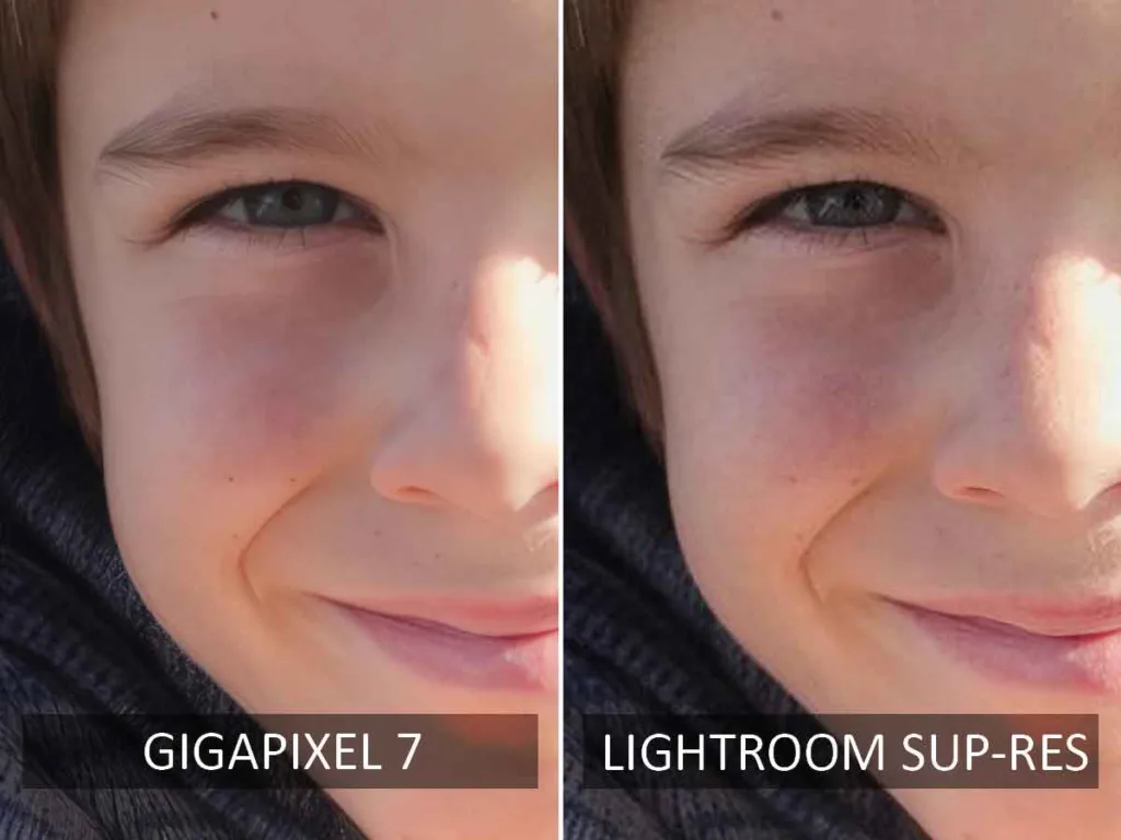 Gigapixel vs Lightroom Super Resolution